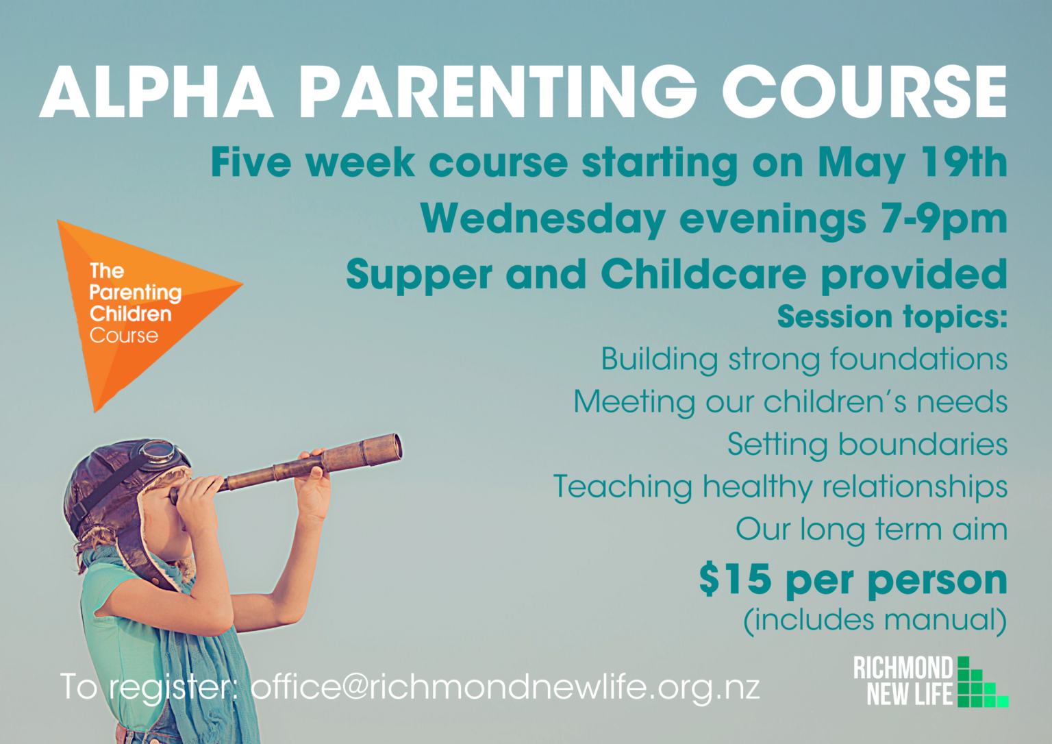 Alpha Parenting Course - RNLC - Christian Events - Top of the South